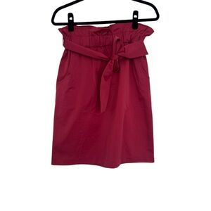H&M Pink Knee-Length Pencil Skirt with Tie Front, NWT, Sz 8
